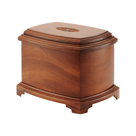 Turned wood cremation urns Montreal